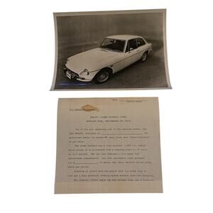 1969 MGB/GT Austin Promo Photo Ad Copy British Leyland Dealership Ephemera BMH